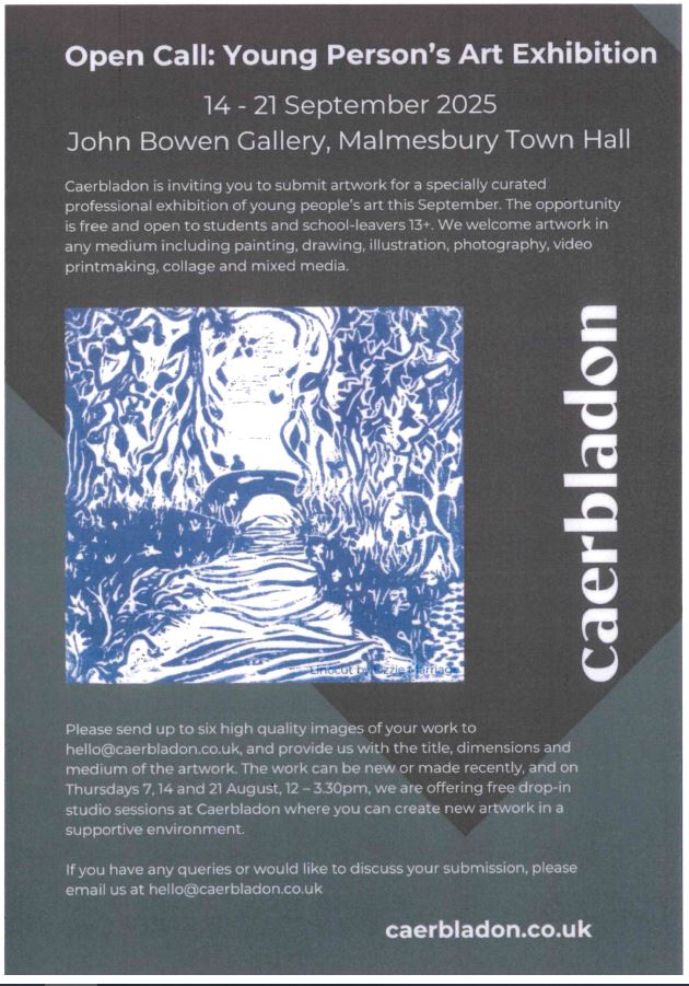 Caerbladon - Open Call: Young Person's Art Exhibition